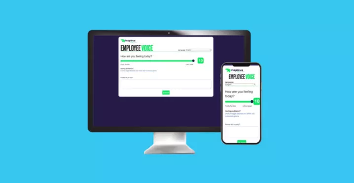 An image of Inspirus Connects' Employee Voice survey, a pulse survey