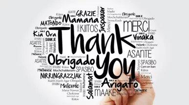 Thank you word cloud